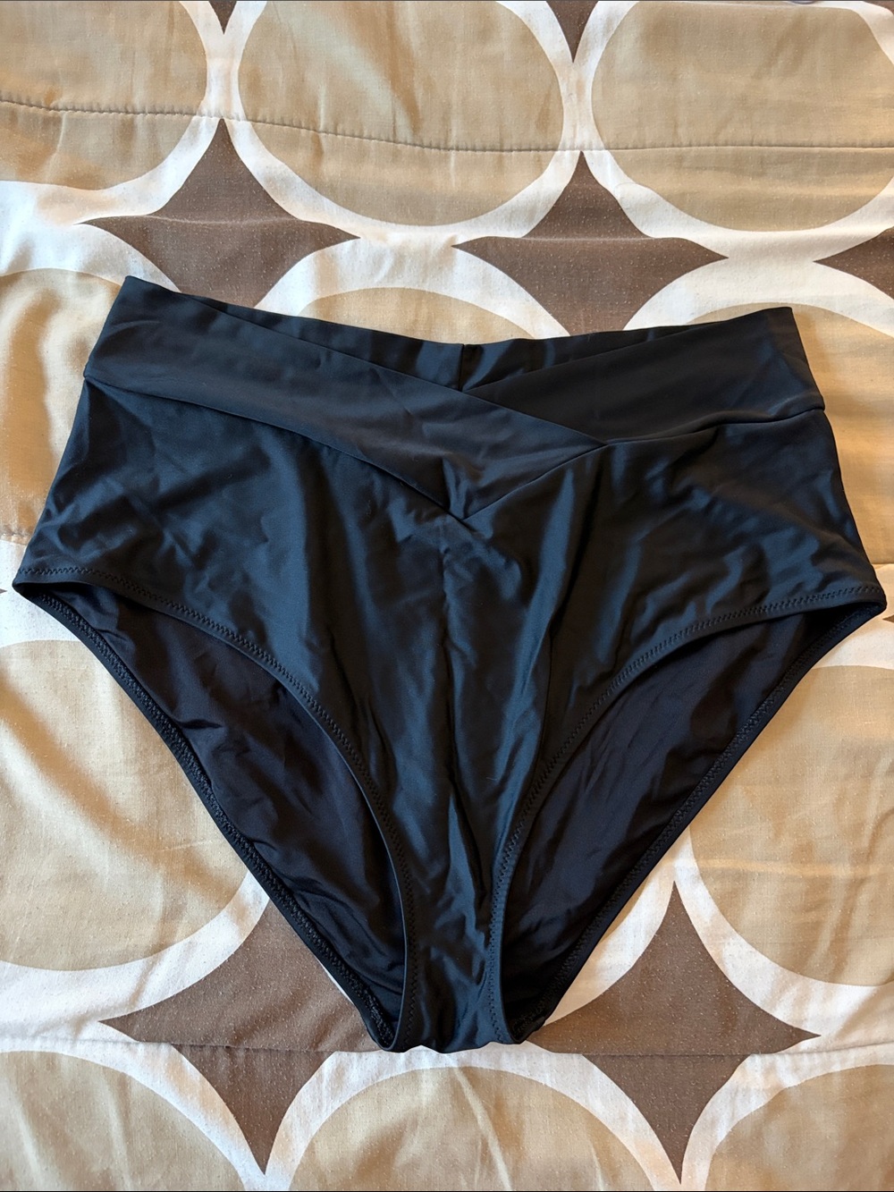 Aerie Black High-Waist Crossover Swim Bottoms - SizeXl